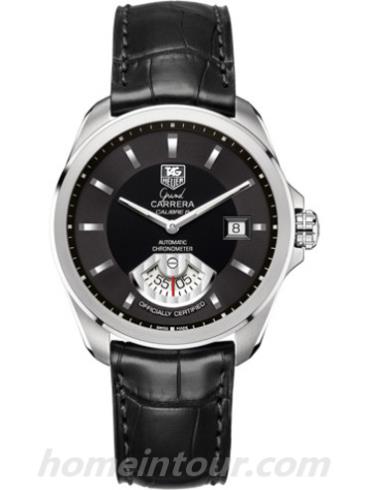 豪雅WAV511A.FC6224男表卡莱拉Carrera系列-黑色表带/表径40.2mm