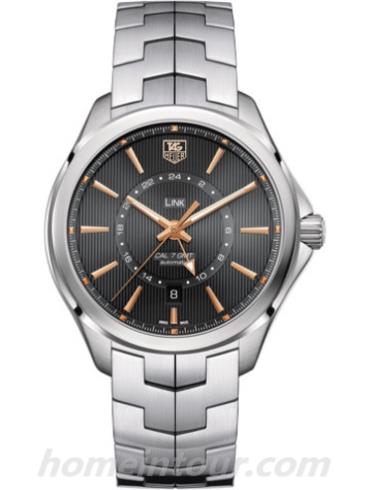 豪雅WAT201C.BA0951男表林肯Link系列-银色表带/表径42mm