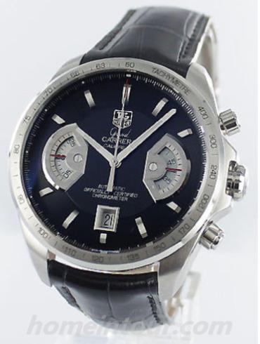 豪雅CAV511J.FC6312男表卡莱拉Carrera系列-黑色表带/表径43mm