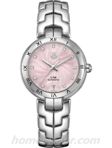 豪雅WAT2313.BA0956女表林肯Link系列-银色表带/表径34.5mm