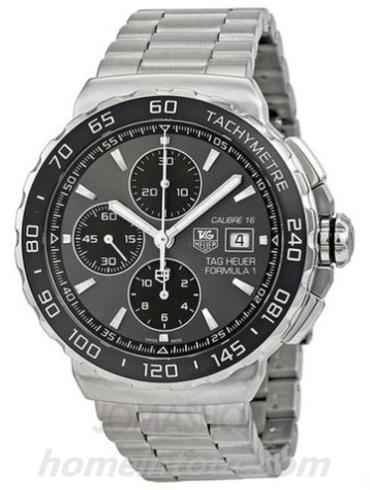 豪雅CAU2010.BA0874男表F1系列-银色表带/表径44mm