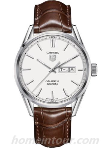 豪雅WAR201B.FC6291男表卡莱拉Carrera系列-棕色表带/表径41mm