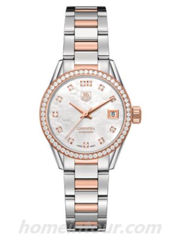 豪雅WAR2453.BD0772女表林肯Link系列-间金色表带/表径28mm