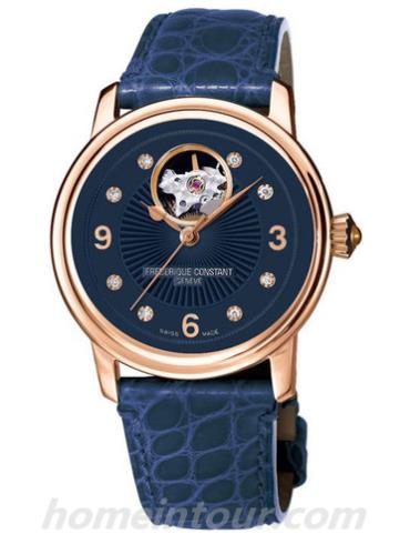 康斯登FC-310HBAND2P4女表心跳系列-蓝色表带/表径34mm