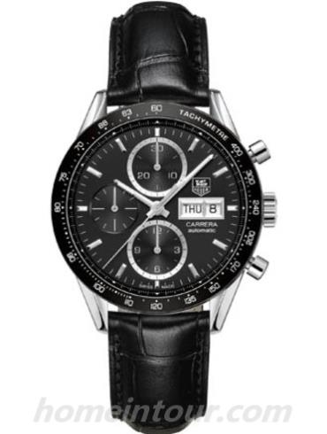 豪雅CV201AG.FC6266男表卡莱拉Carrera系列-黑色表带/表径41mm