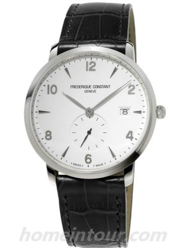 康斯登FC-245SA5S6男表SLIMLINE系列-黑色表带/表径38.4mm