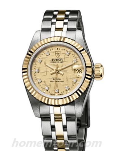 帝舵92513-0010女表公主系列-银色表带/表径22mm