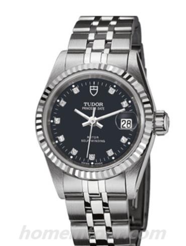 帝舵92414-0010女表公主系列-银色表带/表径25mm