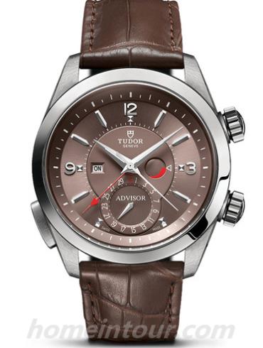 帝舵79620TC-0001男表启承系列慧鸣-棕色表带/表径42mm