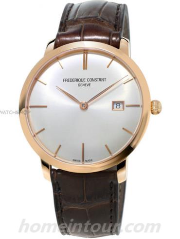 康斯登FC-306V4S4男表SLIMLINE系列-黑色表带/表径40mm