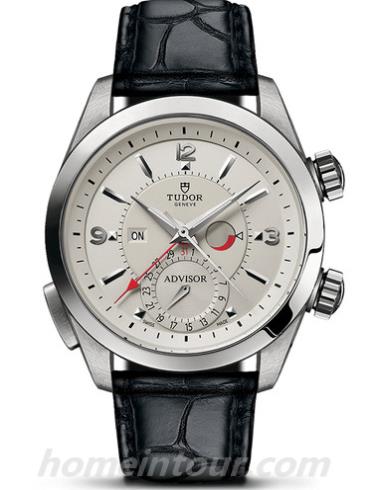 帝舵79620T-0003男表启承系列慧鸣-黑色表带/表径42mm