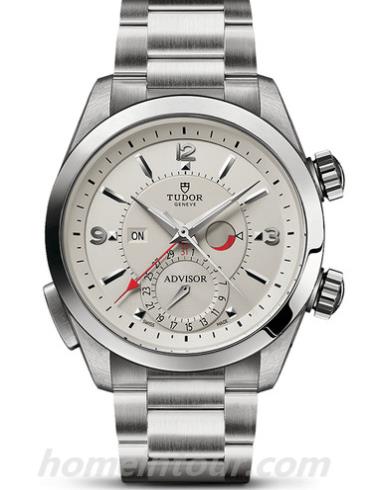 帝舵79620T-0001男表启承系列慧鸣-银色表带/表径42mm