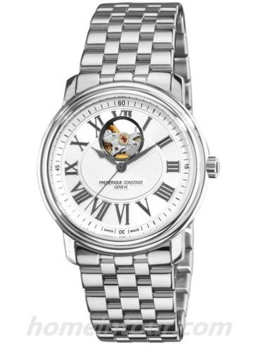 康斯登FC-310NM4P6B2男表心跳系列-银色表带/表径40mm