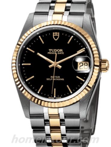 帝舵74033-0003女表海洋王子系列-金钢色表带/表径34mm