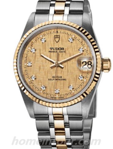 帝舵72033-0006女表海洋王子系列-金钢色表带/表径32mm