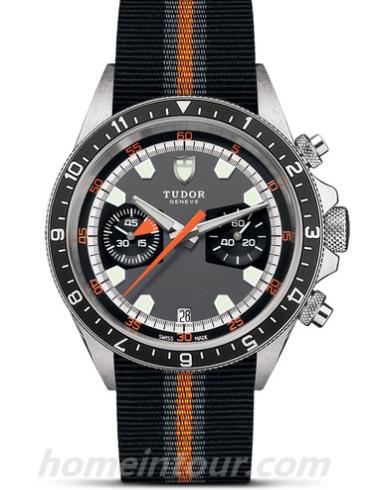 帝舵70330N-0004男表启承系列计时腕表-黑色表带/表径42mm