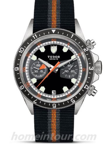 帝舵70330N-0003男表启承系列计时腕表-黑色表带/表径42mm