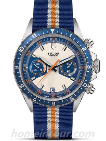 帝舵70330B-0003男表启承系列计时腕表-蓝色表带/表径42mm