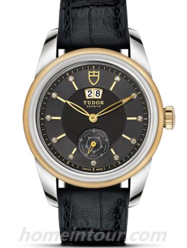 帝舵57003-0088男表骏珏系列-黑色表带/表径42mm