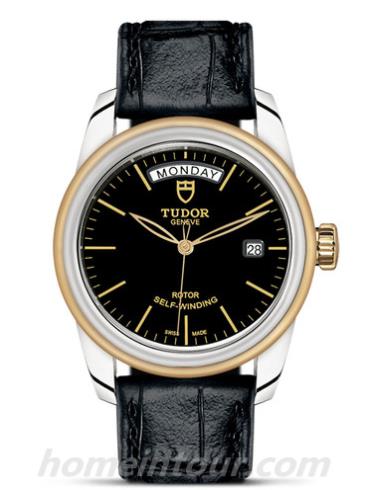 帝舵56003-0040男表骏珏系列-黑色表带/表径39mm