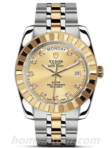 帝舵23013-0018男表Classic经典系列-金钢色表带/表径41mm