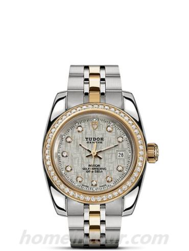 帝舵22023-0004女表Classic经典系列-银色表带/表径28mm