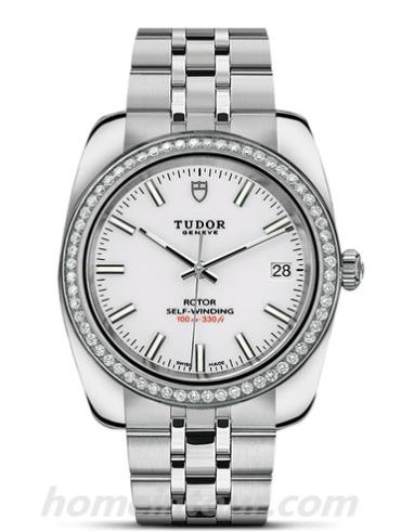 帝舵21020-0010男表Classic经典系列-银色表带/表径38mm