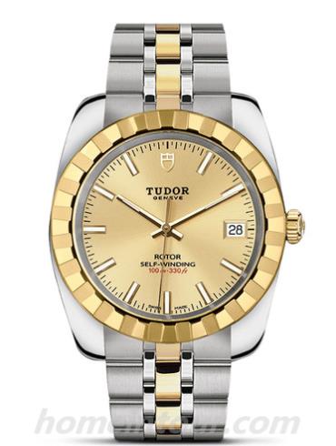 帝舵21013-0002男表Classic经典系列-银色表带/表径38mm