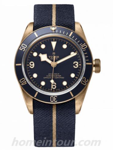 帝舵79250bb-0001男表Heritage系列-蓝色表带/表径43mm