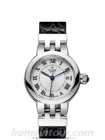 帝舵35200-0003女表玫瑰系列-黑色表带/表径26mm