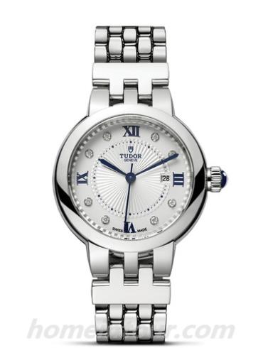 帝舵35500-0004女表玫瑰系列-白色表带/表径26mm