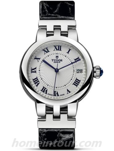 帝舵35800-0003女表玫瑰系列-黑色表带/表径34mm