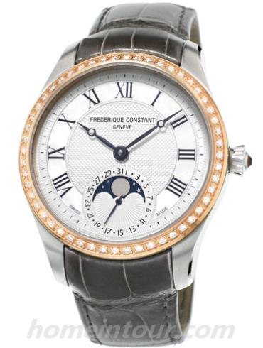 康斯登FC-705MMC3MDZ9女表Manufacture系列-黑色表带/表径39mm