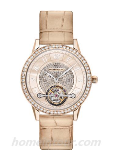 万宝龙118810男表宝曦系列-米色表带/表径38mm