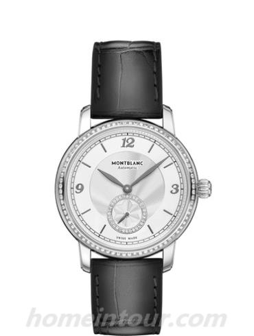 万宝龙118508男表明星经典系列-灰色墨韵表带/表径36mm