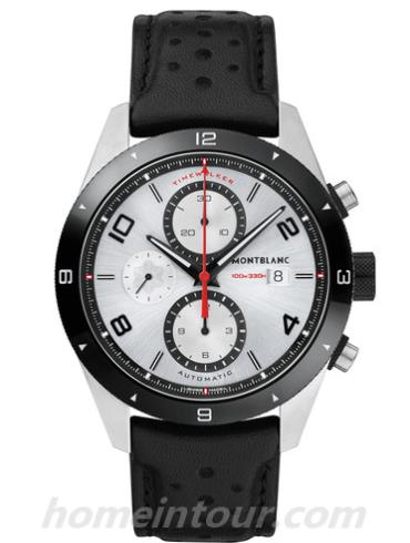 万宝龙116100男表时光行者系列-黑色表带/表径43mm