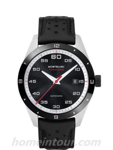 万宝龙116061男表时光行者系列-黑色表带/表径41mm