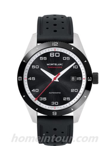 万宝龙116059男表时光行者系列-黑色表带/表径41mm