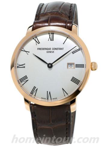 康斯登FC-306MR4S4男表百年经典系列-棕色表带/表径40mm