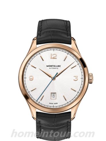 万宝龙114869男表传承精密计时系列-黑色表带/表径40mm