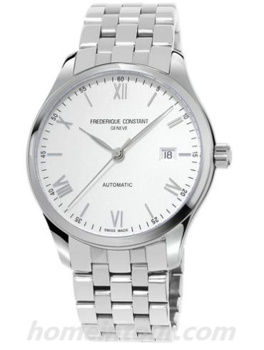康斯登FC-303WN5B6B男表百年经典系列-银色表带/表径40mm