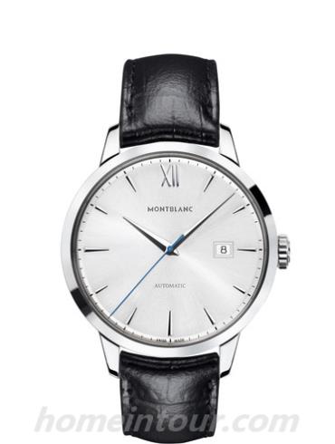 万宝龙111622男表传承Chronométrie系列-黑色表带/表径39mm