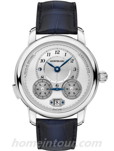 万宝龙118537男表明星系列-蓝色表带/表径44.8mm