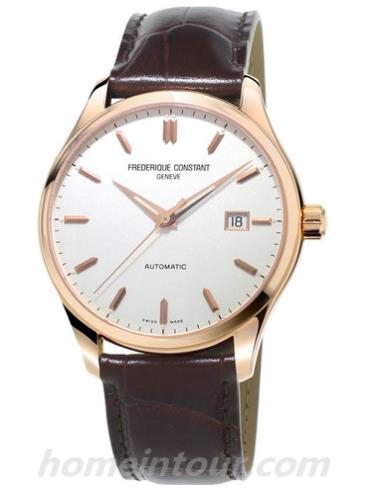康斯登FC-303V5B4男表百年经典系列-棕色表带/表径40mm