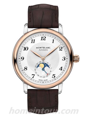 万宝龙117580男表明星系列-棕色表带/表径42mm