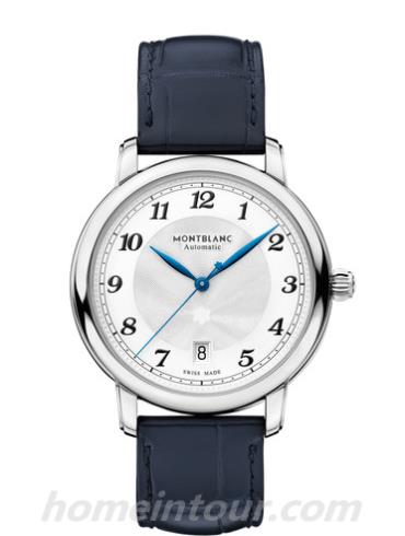 万宝龙117574男表明星系列-蓝色表带/表径39mm