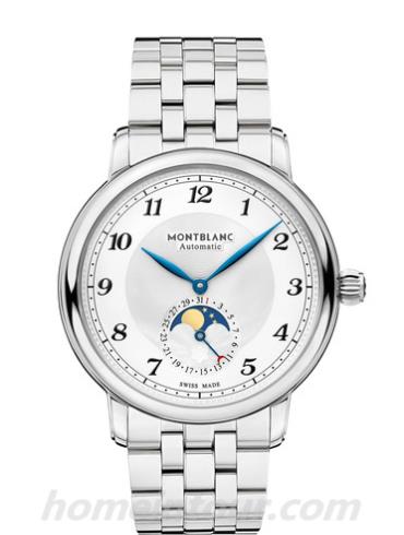 万宝龙117326男表明星系列-银色表带/表径42mm