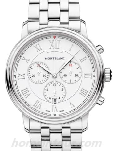 万宝龙U0114340男表传统系列-银色表带/表径41mm