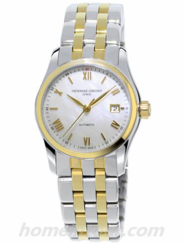 康斯登FC-303MPWN1B3B女表百年经典系列-间金表带/表径27.5mm