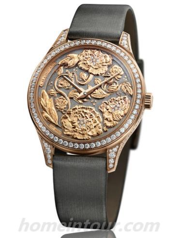 萧邦131944-5002女表L.U.C系列-炭灰色表带/表径35mm